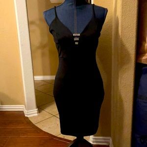 Sexy black cocktail dress